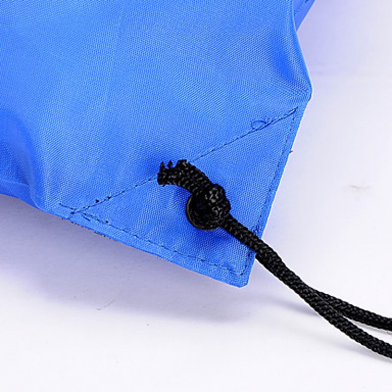 2Pcs Sports/Casual/Outdoor/Travel Shoe Storage Bag Drawstring BackPack Book Bag Rope bag Shoulder Straps(Blue+Black)  