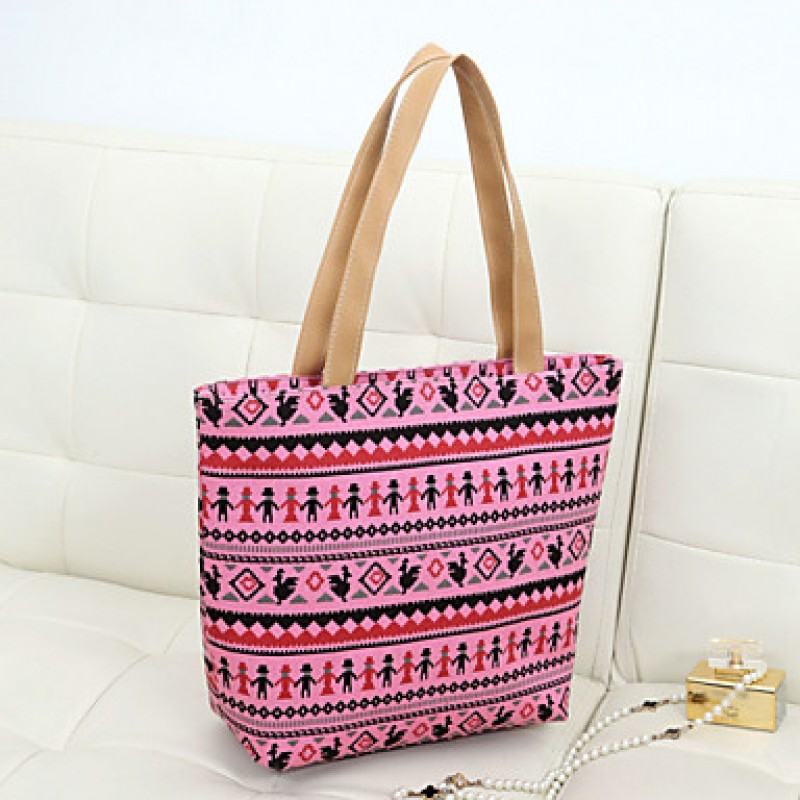 Women's Vintage Pattern Zipper Casual Tote (More Colors)  