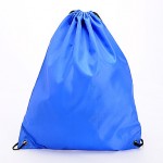 2Pcs Sports/Casual/Outdoor/Travel Shoe Storage Bag Drawstring BackPack Book Bag Rope bag Shoulder Straps(Blue+Black)  