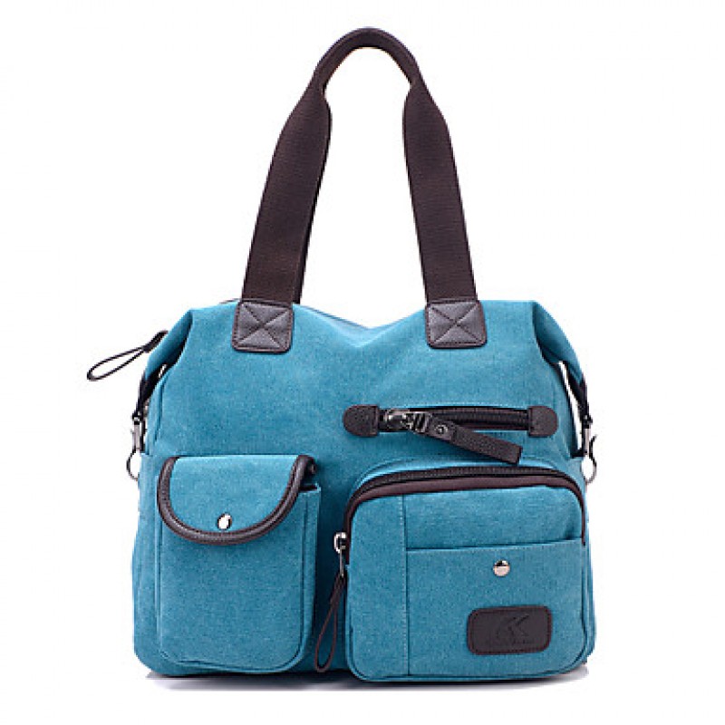 Women PU / Canvas Hobo Shoulder Bag / Tote / Satch...