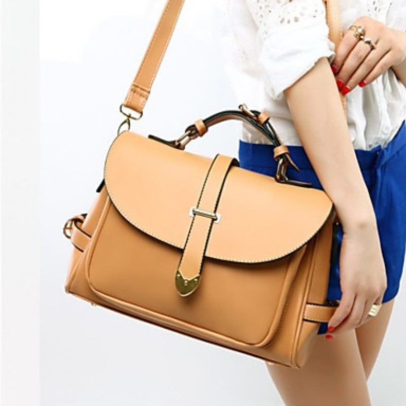 Women PU Flap Shoulder Bag / Tote - Green / Brown ...