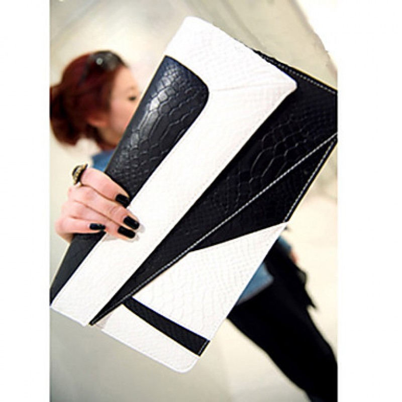 Women's Black&white Spring-season Print Clutch...