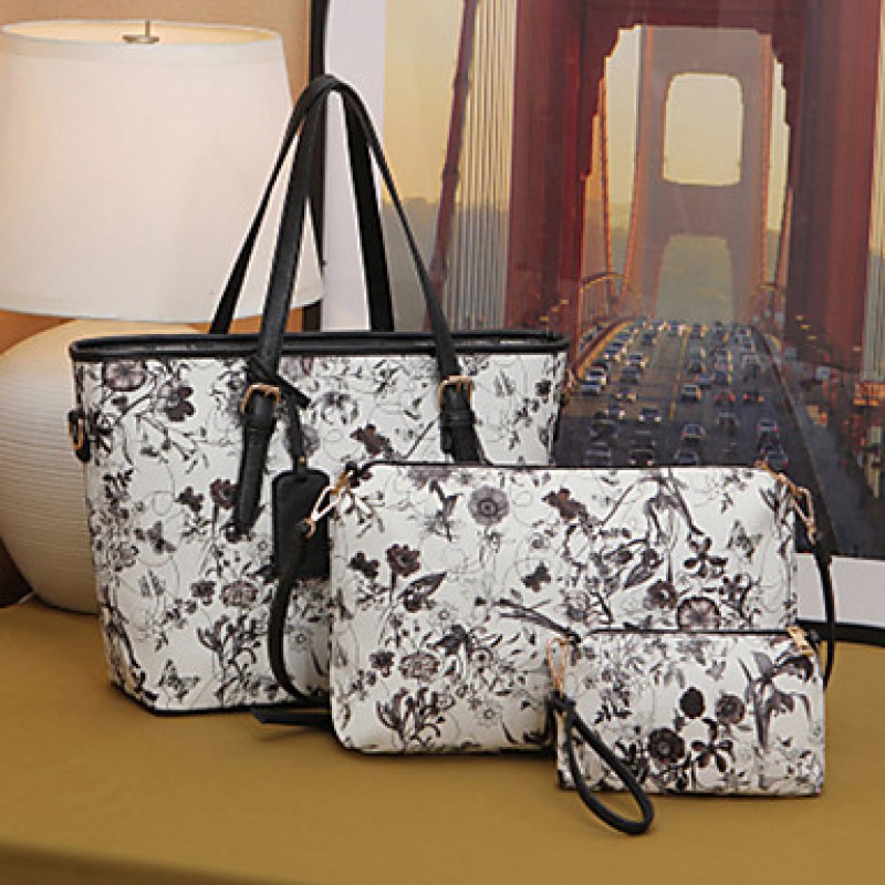 Women PU Casual / Office & Career / Shopping Tote / Bag Sets