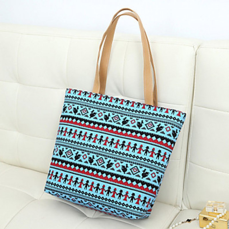 Women's Vintage Pattern Zipper Casual Tote (More Colors)  